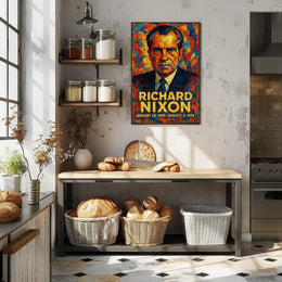 Gerald Ford 38th President of the United States Glitch Hop Art Poster