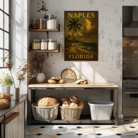 Naples Florida Poster Coastal Wall Art Home Decor Gift