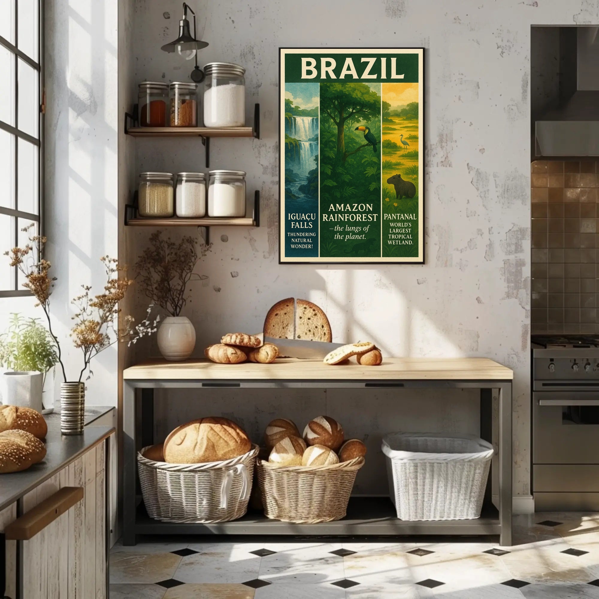 Wonders of Brazil Poster PosterGoat
