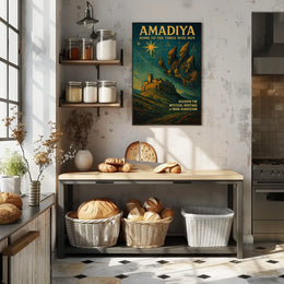 Amadiya Home to the Three Wise Men Poster