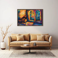 Grand Piano in Dreamlike Abstract Artwork Poster