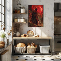 The Crimson Wraith Art Print Poster for Home Decor PosterGoat