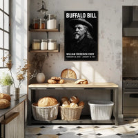 Buffalo Bill Western Historical Portrait Poster
