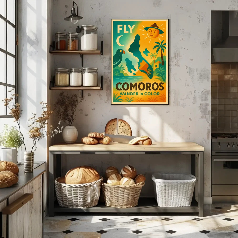 Tropical Adventure Awaits Comoros Travel Poster PosterGoat