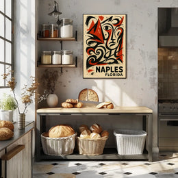 Naples Florida Artistic Expression Poster Wall Art Decor