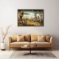 Surreal Eye-Landscape Fantasy: A Bizarre Poster Creation