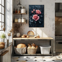 The poster features a dark moody design with a gothic romantic theme. At Travel Poster