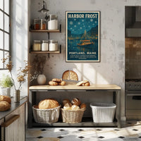 Harbor Frost In Portland, Maine Poster