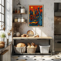 New York City Urban Icons Deluxe Poster Pop Art Wall Art