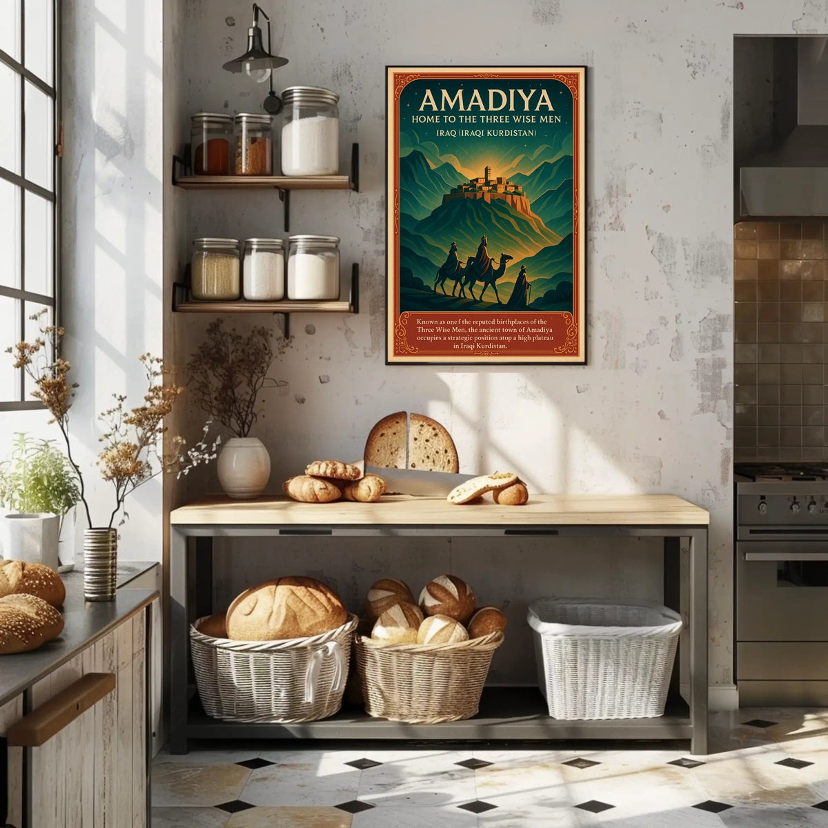 Amadiya Home to the Three Wise Men Poster
