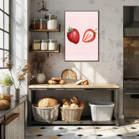 Juicy Strawberries Poster