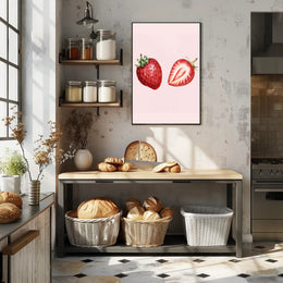 Juicy Strawberries Poster
