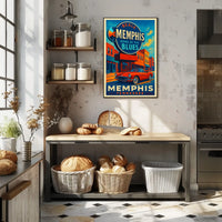 Memphis Home of the Blues Poster