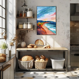 Vibrant Coastal Landscape Poster