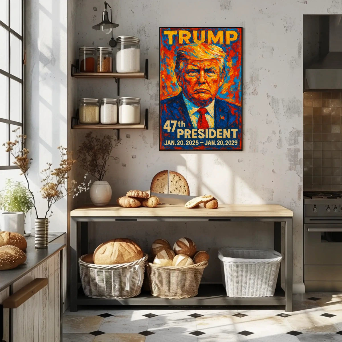 Donald Trump The Colorful Commander Poster