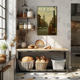 New York Street Scene Poster