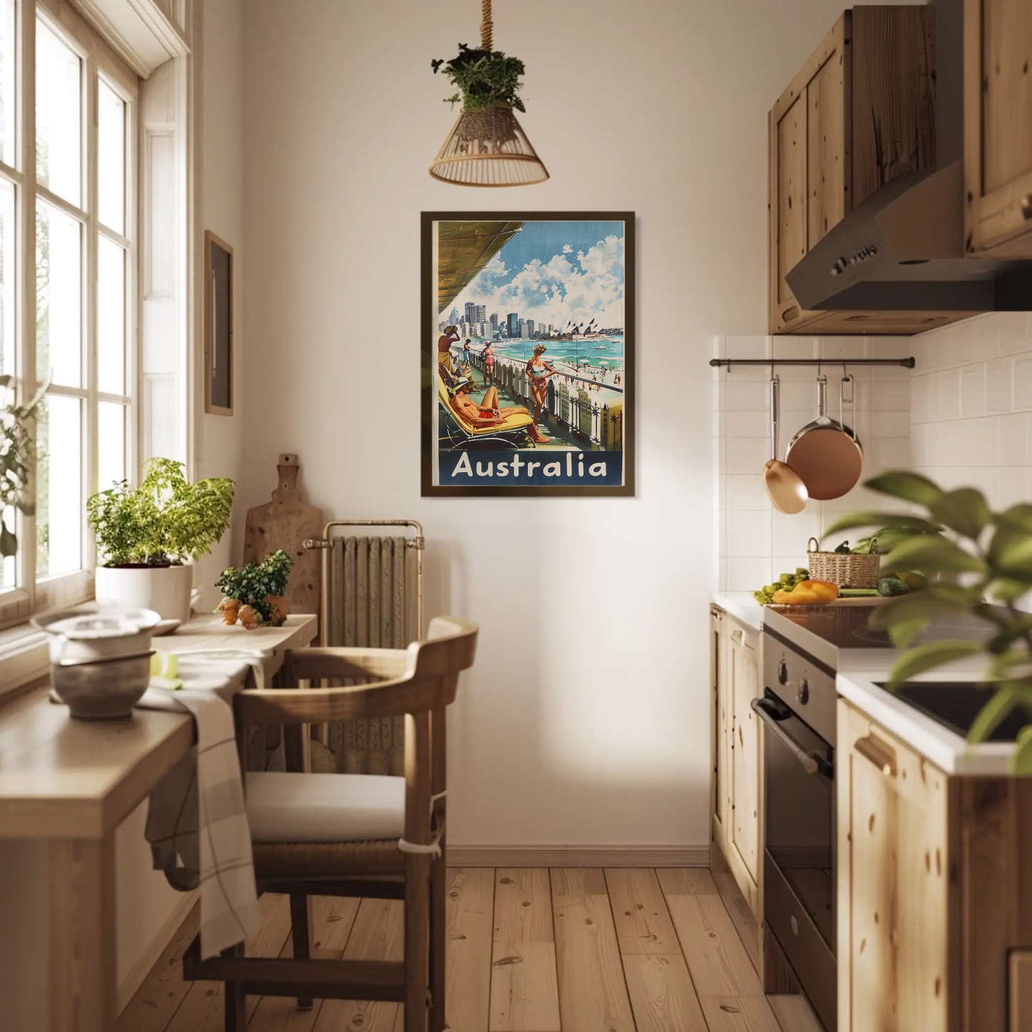 Australia Beach Vintage Poster Retro