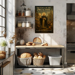 St. Vincent Ferrer in Medieval Town Cultural or Heritage Poster PosterGoat