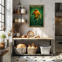 Proboscis Monkey Natures Marvel Poster