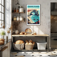 Channel Islands Poster Vintage National Park Print