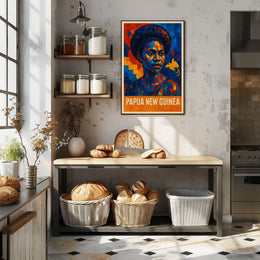 Papua New Guinea Cultural Mosaic Poster