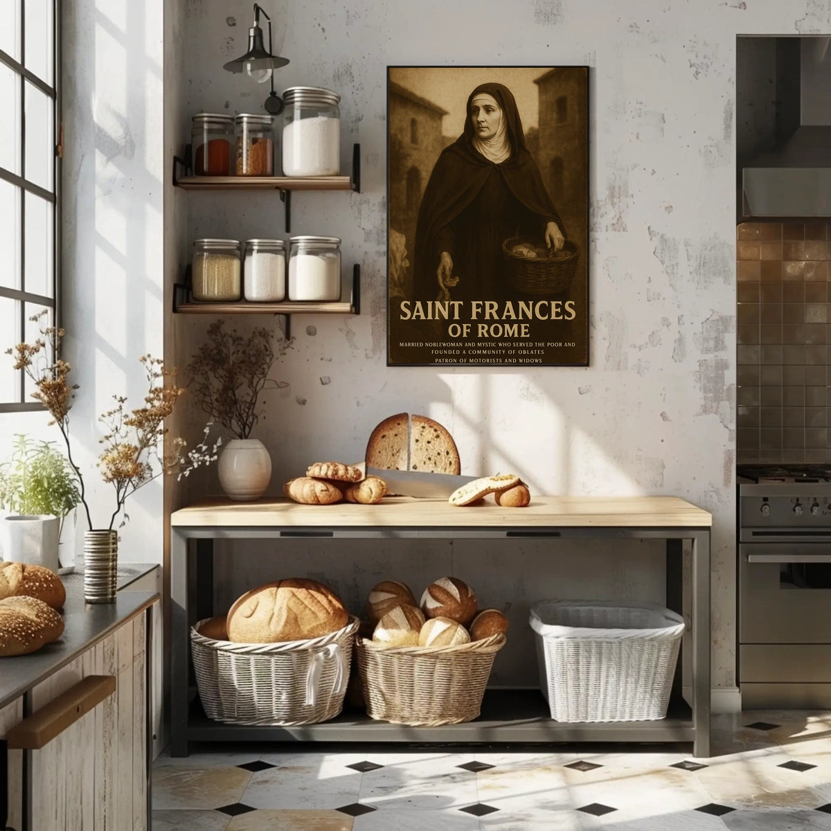 Saint Frances Of Rome Poster