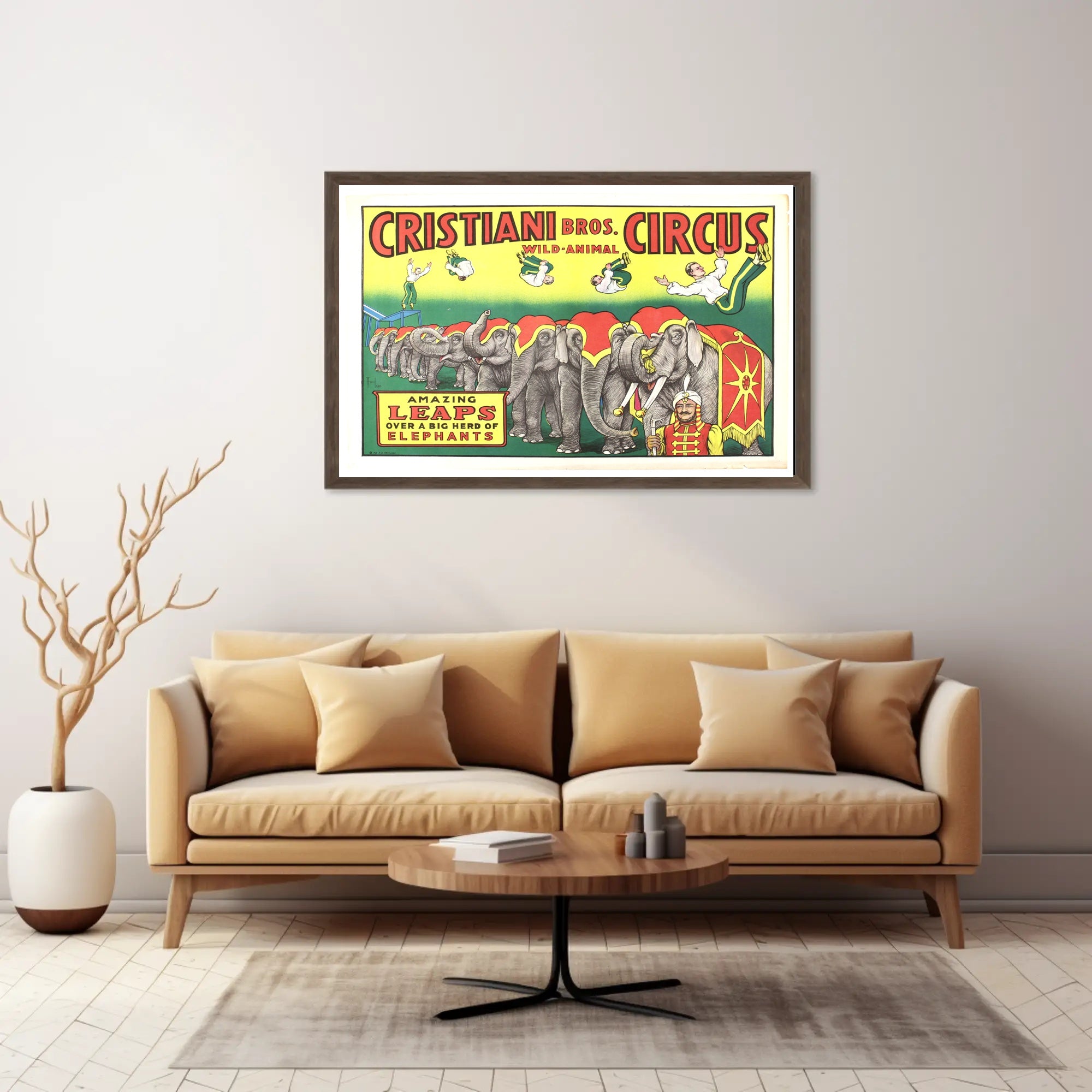 Cristiani Bros. Wild-Animal Circus Poster