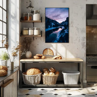 Winter Twilight Landscape Poster