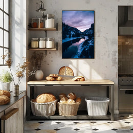 Winter Twilight Landscape Poster