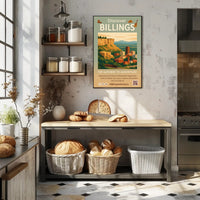 Billings Adventure Travel Poster PosterGoat