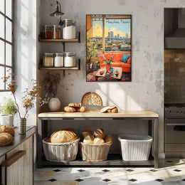 Cozy Houston Living Room View Poster