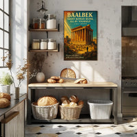 Discover Baalbek Giant Roman Ruins Poster