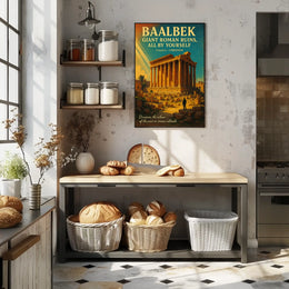 Discover Baalbek Giant Roman Ruins Poster