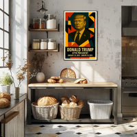 Donald Trump 45th President of the United States Abstract Pop Poster
