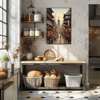 Cultural Harmony in Vibrant Urban Cityscape - Cultural or Heritage Poster