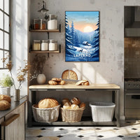 Serene Winter Scene in Lapland Travel Poster