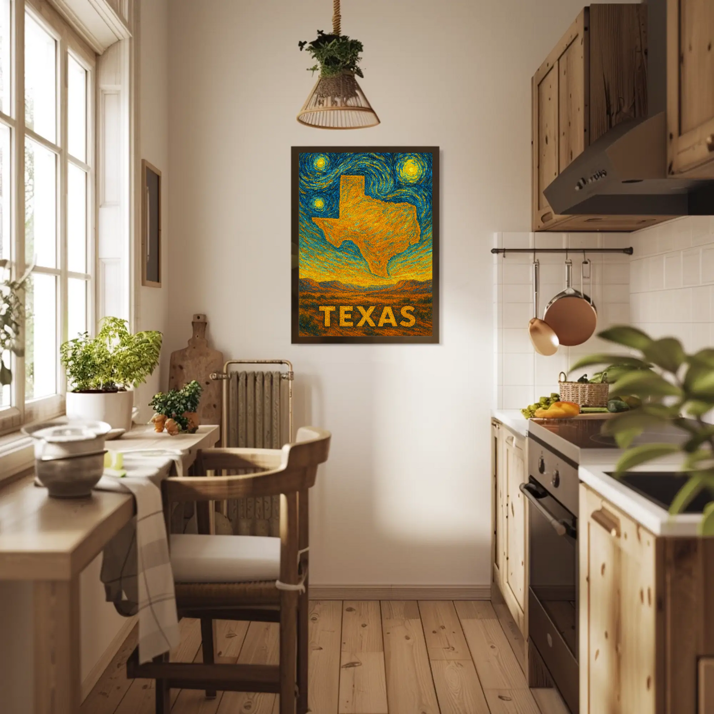 Texas Starry Night Poster