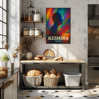 Vibrant Alexandria Abstract Art Poster: Modern Design