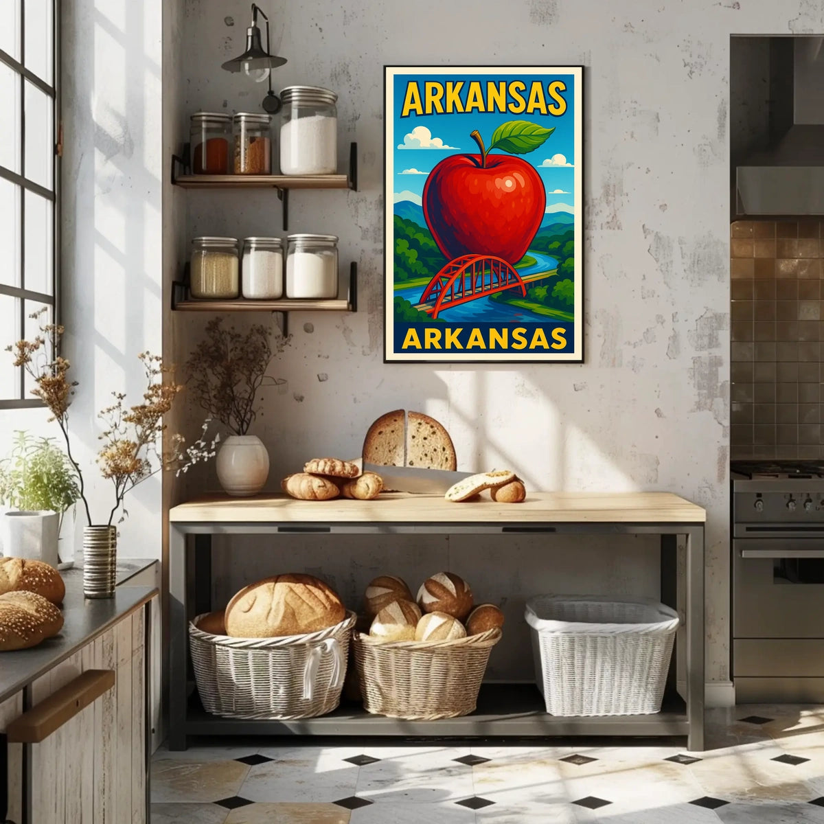 Arkansas A Vibrant Tribute Poster
