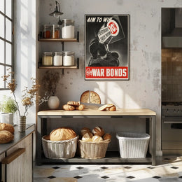 Aim to Win: Buy War Bonds Poster PosterGoat
