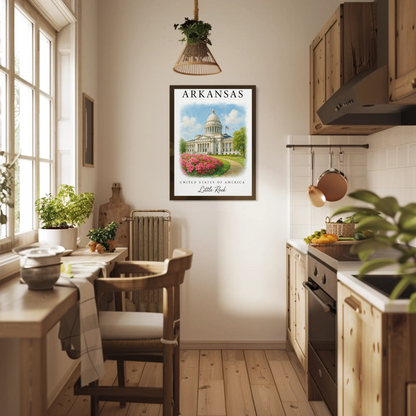 Arkansas, Little Rock Signature Series Vintage Travel Poster