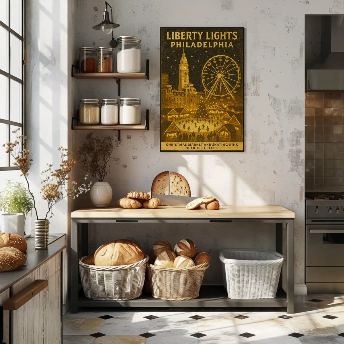 Liberty Lights Philadelphia Christmas Poster