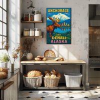 Anchorage And Denali, Alaska Poster