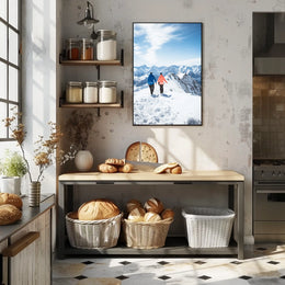 Journey Through The Snowy Peaks Poster