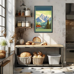 Majestic Mountain Retreat Poster