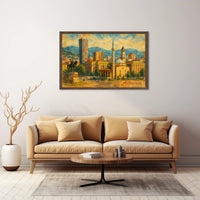 Tirana Cityscape Albania Timeless Travel Realism Heritage Skyline Wanderer Poster
