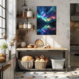 Cosmic Dreamscape: Surreal Starry Sky Art Poster