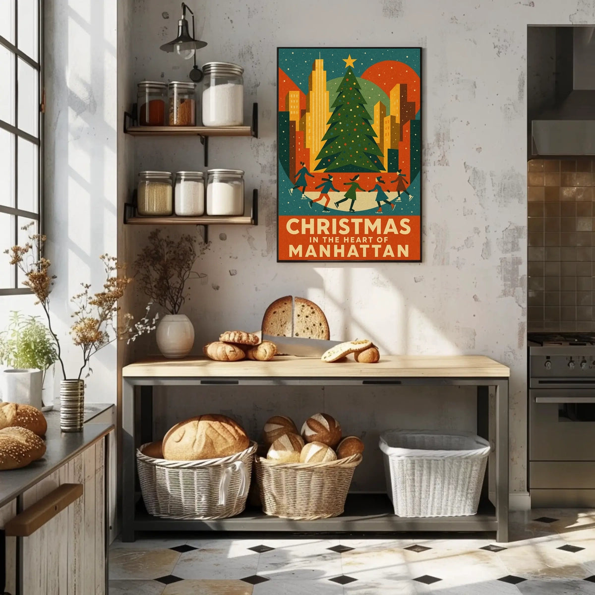 Christmas In Manhattan Poster