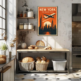 New York Skyline Travel Masterpiece Travel Poster