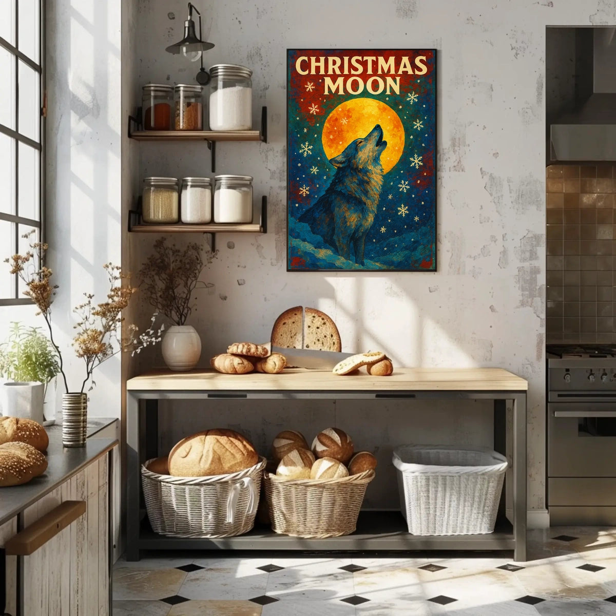 Christmas Moon Poster